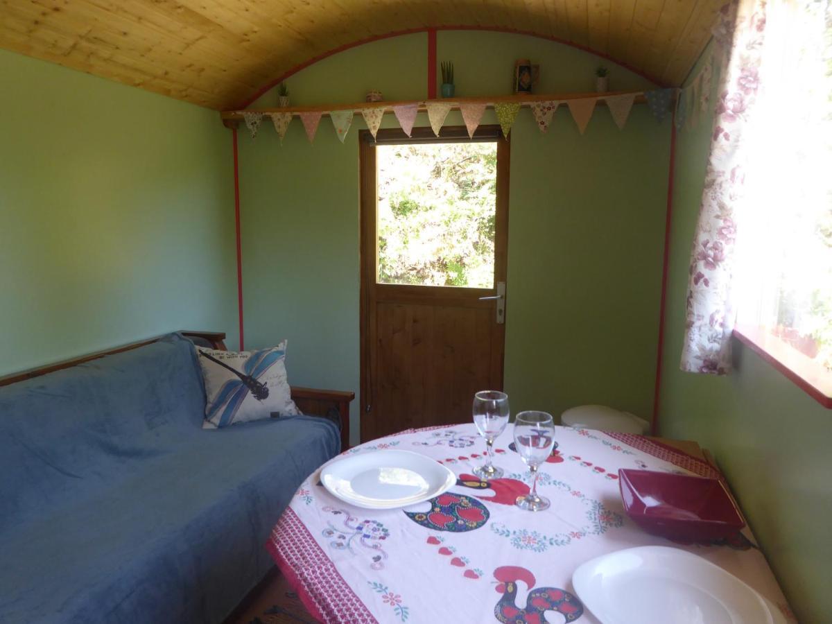Rosa The Cosy Cabin - Gypsy Wagon - Shepherds Hut, River Views Off-Grid Eco Living Педроган Гранди Екстериор снимка