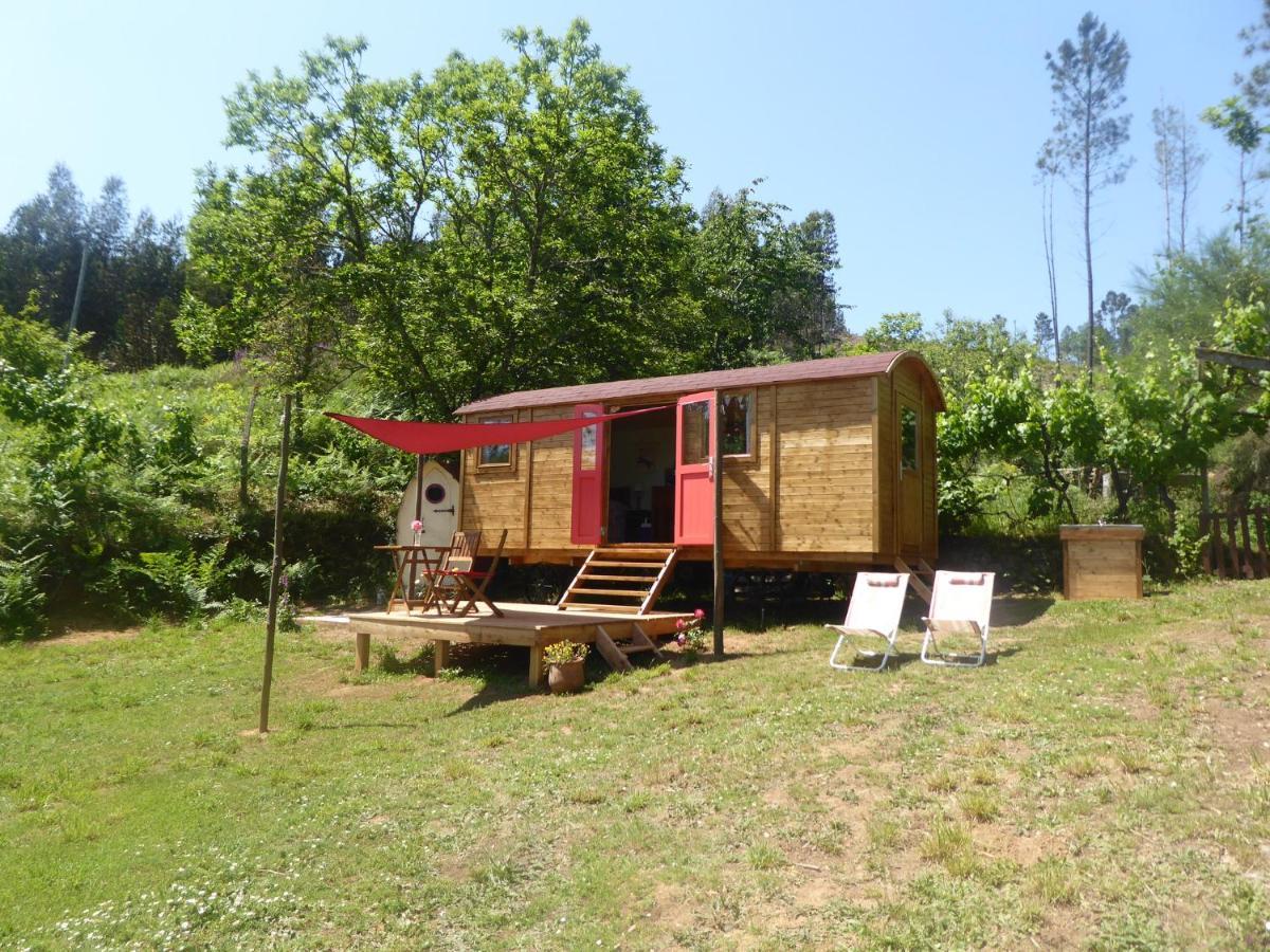Rosa The Cosy Cabin - Gypsy Wagon - Shepherds Hut, River Views Off-Grid Eco Living Педроган Гранди Екстериор снимка